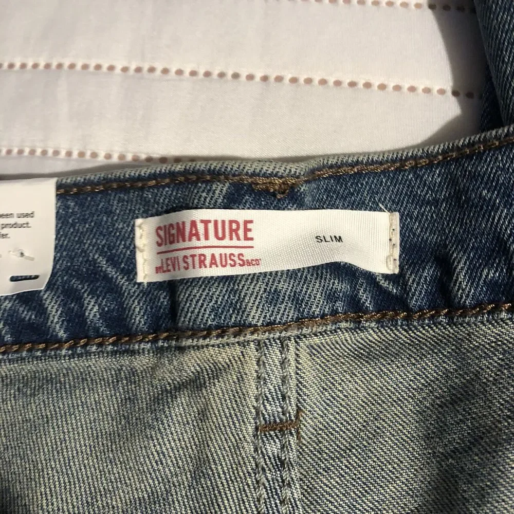 Signature by Levi Strauss Slim Fit Denim Jeans Mens Size 38X30 - Picture 11 of 14
